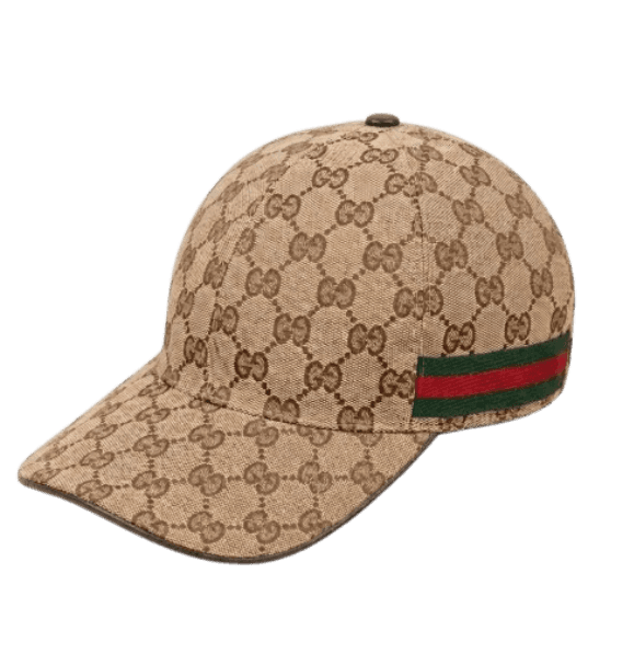 Gucci GG Baseball Hat with Web — Sand & Dark Brown